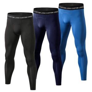 Ensemble de vêtements de sport pour hommes, 2 pièces, chemises de compression à manches longues et leggings longs jusqu'aux chevilles, pour la salle de sport, la remise en forme et l'entraînement, ensemble Rah Guard et leggings pour hommes - Product Image 1