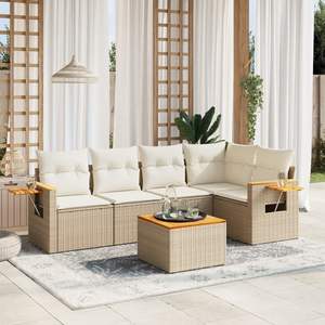 Ensemble de canapés de jardin beige - Product Image 1