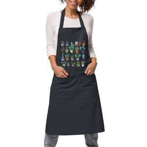 Delantal de cocina de lona resistente con costuras reforzadas, diseño de tirantes cruzados en la espalda para un uso cómodo y prolongado. - Product Image 4