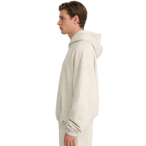 High Quality 500GSM 100% Cotton Boxy Oversized Hoodies Unisex Custom French Terry Streetwear Luxury Hooded Sweatshirt - Product Image 3