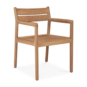 Jack Armchair Restaurant Furniture High Quality Solid Teak Wood Modern Design Durable Cushion for Indoor/Outdoor Use - Product Image 1