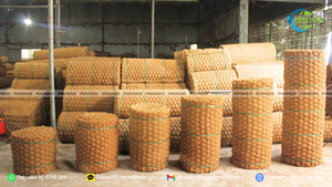 Tapis en fibre de coco antidérapant, tissé à la main, pour aménagement extérieur, jardin, allée, sol, tapis de sol. - Product Image 5