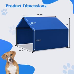 Cuccia Impermeabile da Esterno per Cani di Piccola e Media Taglia, Tenda Riparo con Protezione Solare per Animali di Piccola Taglia e Bestiame - Product Image 4