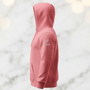 Sudadera con Capucha Hooper de Alta Calidad, Color Rosa Bebé, para Hombre, Invierno, Transpirable, de Secado Rápido, Forrada de Poliéster/Algodón - Product Image 6