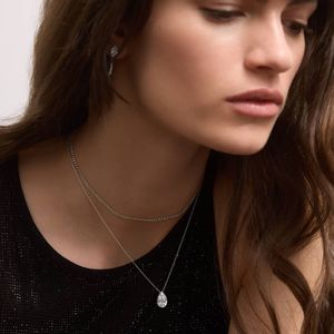 Collier pendentif en diamant de laboratoire taille poire, or 14 carats, certifié IGI, collier solitaire en diamant taille poire - Product Image 6