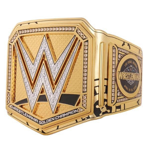 Custom Made Best Selling Undisputed Championship Deluxe Brass 4mm Thick <b>Plates</b> With Glass Stones Wwf Wrestling Championship Belt - Product Image 4