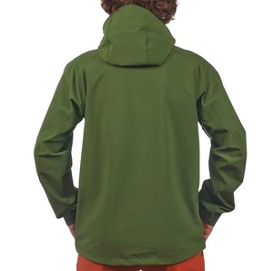 Custom Fashion Men's Winter Windbreaker Solid Fleece Hoodie <b>Jacket</b> Zipper Digital Printing Lightweight Cotton Waterproof Front - Product Image 5