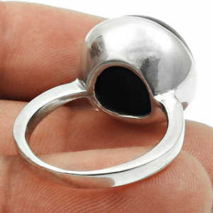 แหวนดีไซน์ยูนิเซ็กซ์ ประดับด้วยพลอยอะเมทิสต์ทรงกลม เงินแท้ 925 เครื่องประดับสไตล์โบฮีเมียน ราคาขายส่ง - Product Image 4