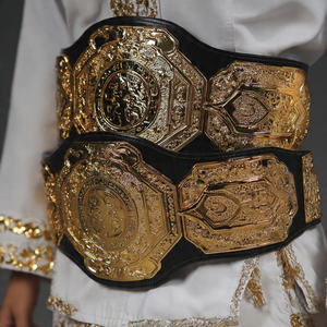 Cinturones de Campeonato, Cinturón de Campeonato Mundial de Peso Pesado, Cinturón Dorado para Boxeo y Artes Marciales, Cinturón de Kickboxing - Product Image 4