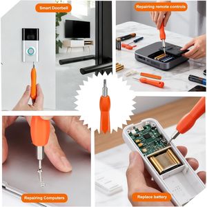 Cacciavite a doppia punta T6 T15 per la sostituzione di videocitofoni, telecamere Wi-Fi e cambio batteria, alta visibilità - Product Image 2