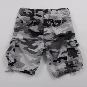 <b>Men's</b> Sporty Style Canvas Cotton Solid Knee Length <b>Cargo</b> Shorts Eco-Friendly Waterproof Anti-Wrinkle Quick Dry Elastic Waist - Product Image 2