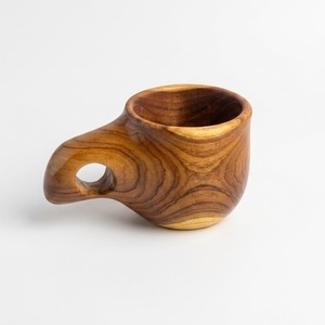 Taza de Madera de Diseño Minimalista con Acabado en Dos Tonos, Reutilizable, con Asa, para Uso Doméstico - Product Image 2