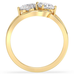 REYES Statement Heart Shape Moissanite <b>Solitaire</b> <b>Ring</b> in 925 Sterling <b>Silver</b> Yellow Gold Engagement Gift Fine Jewelry For Women - Product Image 6