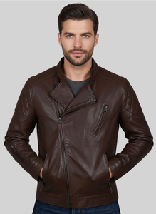 Chaqueta de Cuero para Hombre, a la Moda, Resistente al Viento, Chaqueta de Cuero para Hombre y Mujer, Estilos Personalizados, Charlotte Burnt, Múltiples Colores, Chaqueta de Cuero 2006 - Product Image 2