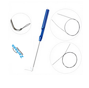 Crochet de suture en acier inoxydable de haute qualité pour la rotule, la coiffe des rotateurs et l'arthroscopie de l'épaule, 20 cm, instruments orthopédiques - Product Image 2