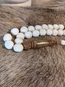Decorative Bone Tasbih Handmade Islamic Prayer Rosary <b>Beads</b> - Product Image 3