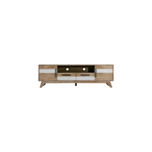 Mueble para TV de Madera Maciza Colección SOHO, 2 Puertas, 2 Cajones, Mueble de Salón, Mejor Precio, Hecho en Vietnam - Product Image 1