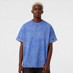 T-shirt en coton pour homme, décontracté, à manches courtes, respirant, doux, col rond, coupe classique, léger, pour tous les jours, streetwear, mode, USA Tops - Product Image 3