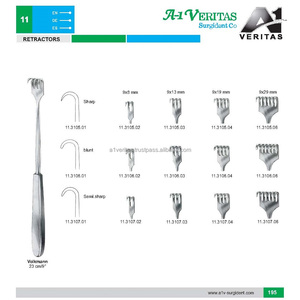 Rastrillo Retractor Volkmann de Acero Inoxidable Quirúrgico de 8.5 Pulgadas, 1/8 Puntas, Instrumentos Quirúrgicos Manuales Reutilizables |   Kitmedic - Product Image 5