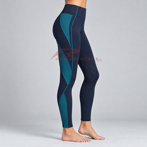 Pantalones de equitación para mujer diseñados con tela elástica, ajuste cómodo y costuras duraderas para el entrenamiento ecuestre diario. - Product Image 2