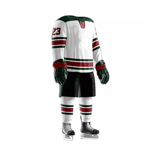 Uniforme de hockey sur glace unisexe le plus vendu, séchage rapide, respirant, entièrement personnalisable, en polyester, tissu personnalisé, impression numérique, en gros - Product Image 3