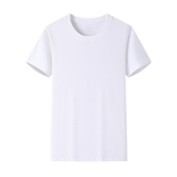 T-shirt à manches courtes en coton pur 200g, respirant, avec logo brodé personnalisé OEM du Bangladesh, design vierge, écologique, pour team building
