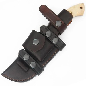 Nordic Forge Damascus Steel Tracker <b>Knife</b> Scout Carry Sheath Handmade Full Tang Hunting Camping <b>Knife</b> <b>Bone</b> <b>Handle</b> - Product Image 6