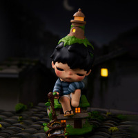 Figurine originale POP MART Hirono de la série Behind Time, modèle de statue, kit de décoration pour étagère, pour collection