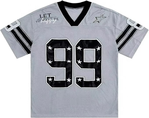 Camisetas Deportivas de Malla Transpirable con Cuello en V y Número Estampado para Hombre, Manga Corta, para Deportes de Equipo, Proveedor Mayorista Personalizado en EE. UU. - Product Image 3