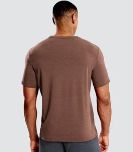 Camisetas de Secado Rápido para Hombre, 100% Poliéster, Cuello Redondo, Manga Corta, Informales, para Entrenamiento, Deportivas, para Correr, Nadar - Product Image 4