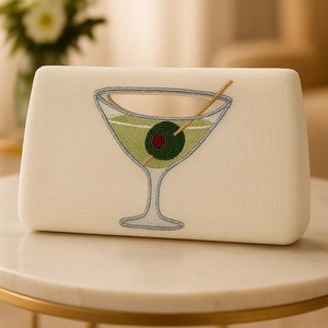 Monedero de Algodón Clásico con Bordado Hecho a Mano y Cuentas, Diseño Floral, de Alta Calidad, con Cierre, Personalizado para Niñas y Mujeres, Ideal para Fiestas - Product Image 3