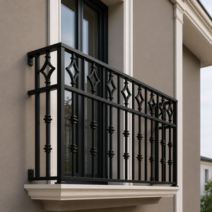 Custom Wrought <b>Iron</b> Balcony Railing Designs That Perfectly Combine Modern Luxury, Timeless Elegance and Superior Safety - Product Image 3