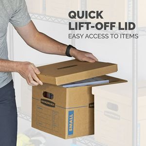 Medium Classic <b>Moving</b> <b>Boxes</b> 20-<b>Pack</b> Rigid Cardboard Shipping Cartons - Product Image 4