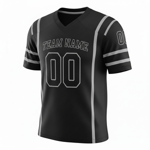 เสื้อฟุตบอลสั่งทำพิเศษสำหรับผู้ใหญ่ แขนสั้น ระบายอากาศได้ดี มีตัวเลือกไซส์พลัส ด้านหน้าทำจากโพลีเอสเตอร์ 100% คอวี - Product Image 5