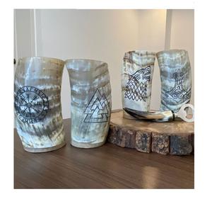 Verres à bière en corne de Viking, 200-250 ml, fabriqués directement en usine, les plus vendus, écologiques, artisanat de qualité, cadeaux - Product Image 4