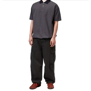 Pantalon cargo pour homme en toile de coton épaisse, coupe ample, vêtements de travail personnalisés de qualité supérieure, streetwear, taille ajustable, option OEM - Product Image 5