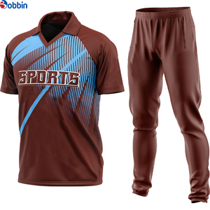 Conjunto de Pantalones y Camiseta de Cricket Cortos Sublimados Azul Granate Unisex de Alta Calidad, Transpirables, que Absorben la Humedad, Ropa Deportiva de Poliéster - Product Image 3