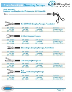 Porte-aiguille pour sinus Blink Surgident, type V, taille personnalisée, forceps endoscopique laparoscopique, classe II, garantie 1 an, CE ISO13485 - Product Image 4