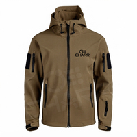 Veste Softshell Décontractée à Capuche Classique Coupe-Vent Hiver Homme Entièrement Zippée Polaire pour Camping Randonnée Extérieur