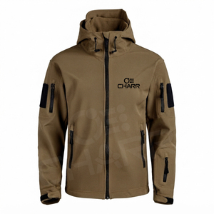 SoftShell Casual Hooded Coat Classic Winter Breaker Men Full-Zip Windproof Camping <b>Fleece</b> Hiking Outdoor <b>Jacket</b> - Product Image 3
