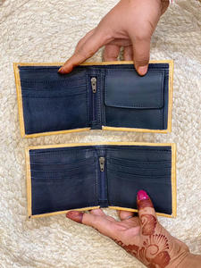 Portefeuille de luxe pour hommes à motif occidental en cuir repoussé à la main longue fermeture éclair mince élégant porte-monnaie cadeau fermeture ouverte Type Offre Spéciale - Product Image 5