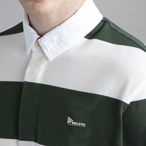 RELEVO INDUSTRIES Chemise décontractée à manches courtes pour homme en coton respirant, grande taille, vert et blanc - Product Image 4