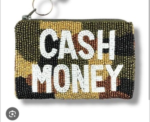 Jaunty Hand Beaded Cash Money Coin Purse Embroidered Zipper Pouch Camouflage Mini <b>Wallet</b> Key Holder Travel Gift - Product Image 4