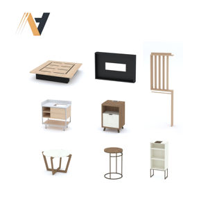 Ensemble de meubles de chambre à coucher moderne de qualité supérieure, design modulaire de rangement, finition en placage MDF/HPL/LPL, style urbain, provenant d'une usine vietnamienne - Product Image 2