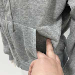 Sweat-shirt à capuche oversize pour femme, couleur unie, épaules tombantes, mélange de coton, streetwear d'automne, tricoté, respirant, manches longues - Product Image 5