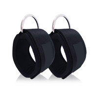 Sangles de cheville en néoprène personnalisables avec logo pour machines à câbles, manchettes de cheville réglables pour la gym, équipement de fitness et d'entraînement