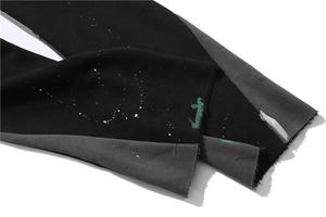 2023 hommes personnalisé de haute qualité décontracté évasé survêtement pantalon de survêtement en détresse Patchwork ceinture élastique empilé Flare Streetwear - Product Image 5