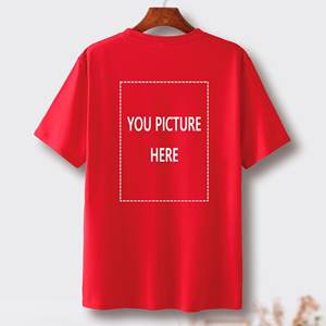 T-shirts décontractés JX personnalisés en coton 100 % biologique 220g, vierges, avec option d'ajout de texte, pour hommes et femmes - Product Image 4