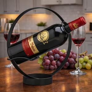 Round Bottle Holder Metal Wine Rack For Dining <b>Table</b> Wine Display Keeps Wine Bottle Stylishly Displayed During Meals From India - Product Image 6