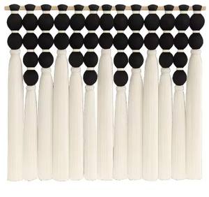 Tapiz Moderno de Algodón con Poste de Madera, Bola Esférica, Burbuja, Macramé, Arte de Pared Colgante, Decoración de Pared para Sala de Estar - Product Image 4